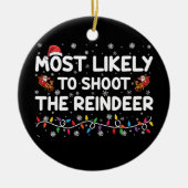 Meest waarschijnlijk om te schieten om rendieren f keramisch ornament (Voorkant)