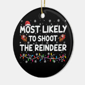 Meest waarschijnlijk om te schieten om rendieren f keramisch ornament (Links)