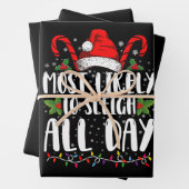 Meest waarschijnlijk om te sleeën de hele dag Kers Inpakpapier Vel (In situ)