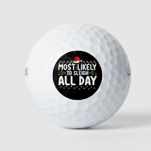 Meest waarschijnlijk om te sleeën de hele dag snee golfballen (Voorkant)