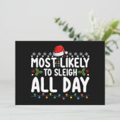 Meest waarschijnlijk om te sleeën de hele dag snee kaart (Staand voorkant)