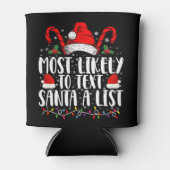 Meest waarschijnlijk om te sms Santa een lijst bij Blikjeskoeler (Voorkant)