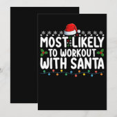 Meest waarschijnlijk om te trainen met Santa Gym C Kaart (Voorkant / Achterkant)