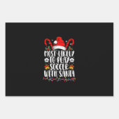 Meest waarschijnlijk om te voetballen met Kerstman Inpakpapier Vel (Voorkant)