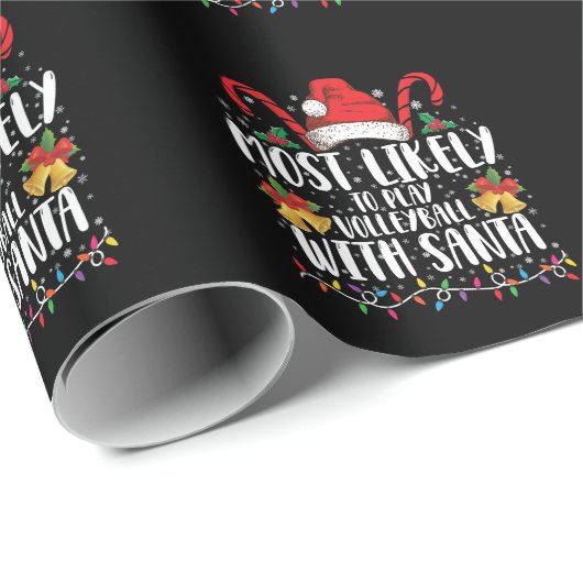 Meest waarschijnlijk om te volleybal met Santa Fam Cadeaupapier (Rol Hoek)