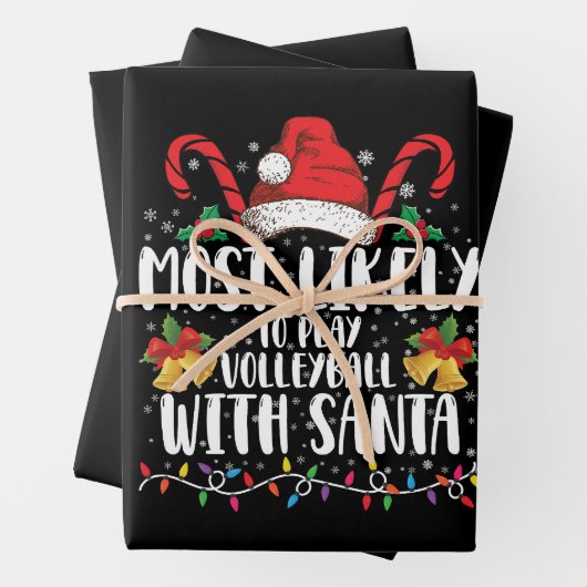 Meest waarschijnlijk om te volleybal met Santa Fam Inpakpapier Vel (In situ)