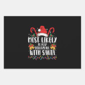 Meest waarschijnlijk om te volleybal met Santa Fam Inpakpapier Vel (Voorkant)