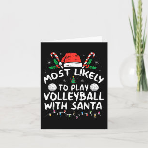 Meest waarschijnlijk om te volleybal met Santa Fam Kaart
