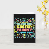 Meest waarschijnlijk om te vragen paashaas grappig kaart (Gele Bloem)