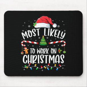 Meest waarschijnlijk om te werken op kerst familie muismat