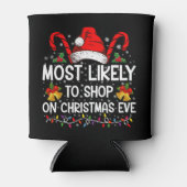 Meest waarschijnlijk om te winkelen op kerstavond  blikjeskoeler (Voorkant)