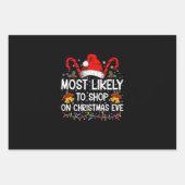 Meest waarschijnlijk om te winkelen op kerstavond  inpakpapier vel (Voorkant)