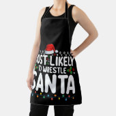 Meest waarschijnlijk om te worstelen Santa Christm Schort (Insitu)