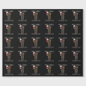 Meest waarschijnlijk om verlicht Kerstmis Santa Dr Cadeaupapier (Vlak)