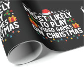 Meest waarschijnlijk om videogames te spelen op ke cadeaupapier (Rol Hoek)