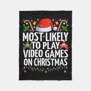 Meest waarschijnlijk om videogames te spelen op ke fleece deken