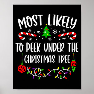 Meest Waarschijnlijk Onder De Kerstboom Familie Te Poster