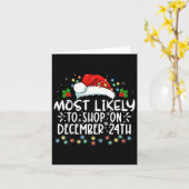 Meest Waarschijnlijk Op 24 December Winkelen Grapp Kaart (Gele Bloem)