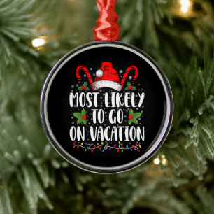 Meest Waarschijnlijk op Vakantie Kerst Overeenkome Metalen Ornament