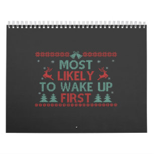 Meest Waarschijnlijk 's Ochtends Eerst Wakker Word Kalender