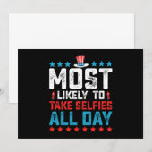 Meest waarschijnlijk selfies nemen de hele dag 4 j kaart (Voorkant / Achterkant)