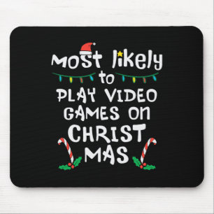 Meest waarschijnlijk spelen Video Game Kerstmis fa Muismat