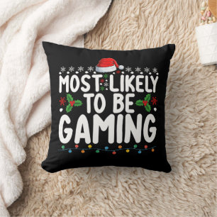 Meest Waarschijnlijk Videogames Spelende Gebruiker Kussen
