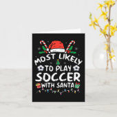Meest waarschijnlijk voetballen met de kerstman Ch Kaart (Gele Bloem)