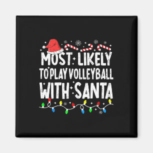 Meest waarschijnlijk volleybal spelen met Santa Ma Magneet