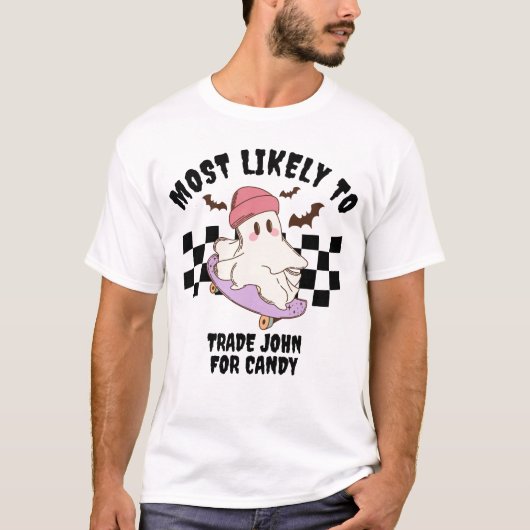 Meest waarschijnlijk voor aangepaste Halloween Gho T-shirt (Voorkant)