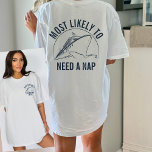 Meest waarschijnlijk voor Bachelorette Family Vaca T-shirt<br><div class="desc">Ga op cruise avontuur met humor en stijl in de "Most Likely To Bachelorette Family Vacay Cruise T-Shirt." Dit shirt is de perfecte mix van plezier en eensgezindheid en biedt een luchthartige touch aan uw cruise vakantie garderobe. Of u nu bijpassende familie cruise vakantie t - shirts maakt of zich...</div>