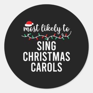 Meest waarschijnlijk voor kerst bijpassende famili ronde sticker