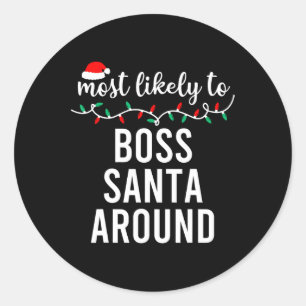 Meest waarschijnlijk voor kerst bijpassende famili ronde sticker