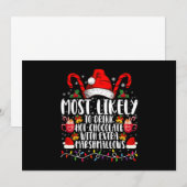 Meest Waarschijnlijk Warme Chocolade Marshmallows  Kaart (Voorkant / Achterkant)