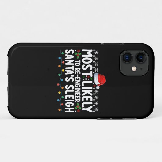 Meest waarschijnlijk zijn ingenieur Santas Santas Case-Mate iPhone Case (Achterkant (horizontaal))