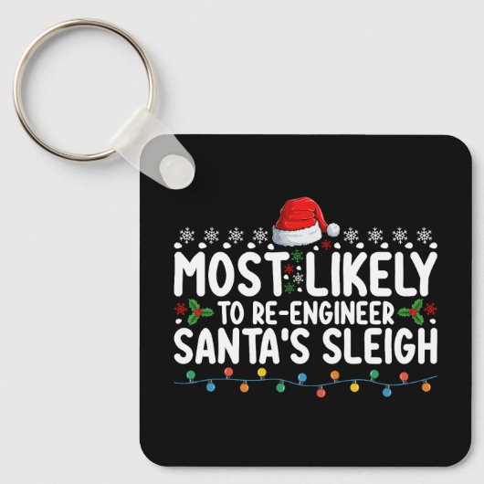 Meest waarschijnlijk zijn ingenieur Santas Santas Sleutelhanger (Voorkant)