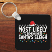 Meest waarschijnlijk zijn ingenieur Santas Santas Sleutelhanger (Voorkant)