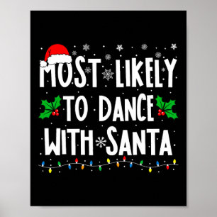 Meest waarschijnlijke dans om te dans met de kerst poster