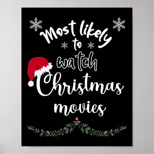 Meest waarschijnlijke dat je kerstfilms ziet die o poster (Voorkant)