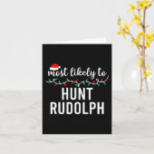 Meest waarschijnlijke kerstfeestelijke pyjama's kaart (Gele Bloem)