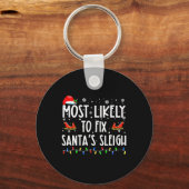 Meest waarschijnlijke kerstgeloven dat je de kerst sleutelhanger (Voorkant)