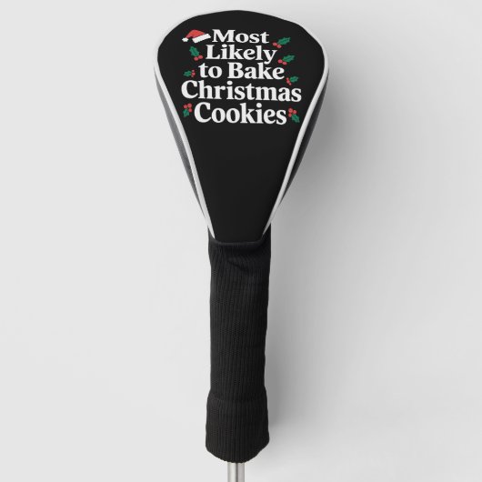 Meest waarschijnlijke kerstkoekjes familie golfheadcover (Voorkant)