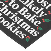 Meest waarschijnlijke kerstkoekjes familie korte tafelloper (Hoek)