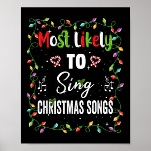 Meest waarschijnlijke kerstliedjes familievalmatch poster