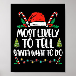 Meest waarschijnlijke om de Kerstman te vertellen  Poster