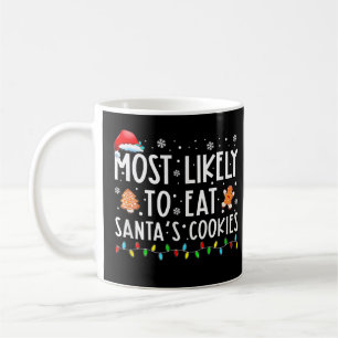 Meest waarschijnlijke Santas Cookies Family Kerstm Koffiemok