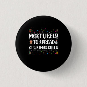 Meest waarschijnlijke uitbreiding van kerstfeestda ronde button 3,2 cm