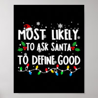 Meest waarschijnlijke vraag aan de Kerstman om goe