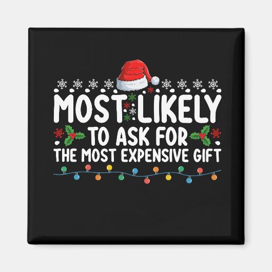 Meest waarschijnlijke vraag naar de duurste cadeau magneet (Voorkant)