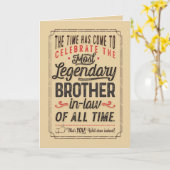 Meest wetende Broeder-in-Wet van de Tijd Kaart (Gele Bloem)